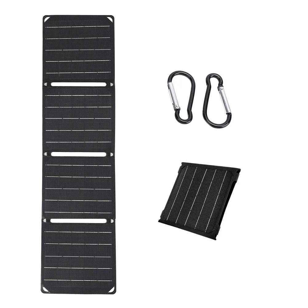 ​30W/40W 5V Portable Solar Panel Battery Phone Charger Foldable Mobile Power Bank Charger for Cell Phone Power Banks Flashlight
