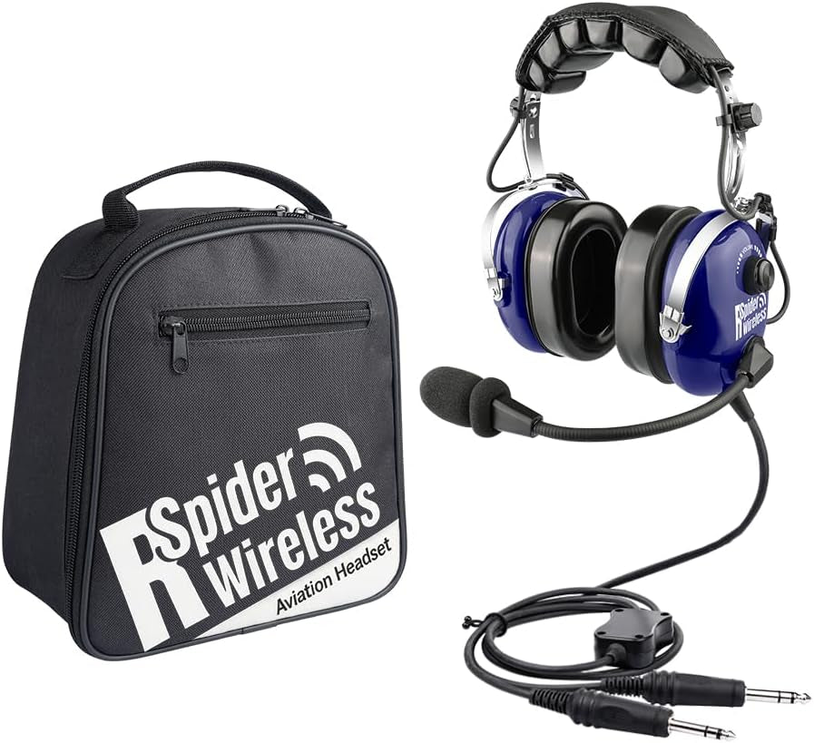 Pilot Aviation Headset for General Aircraft (Blue)