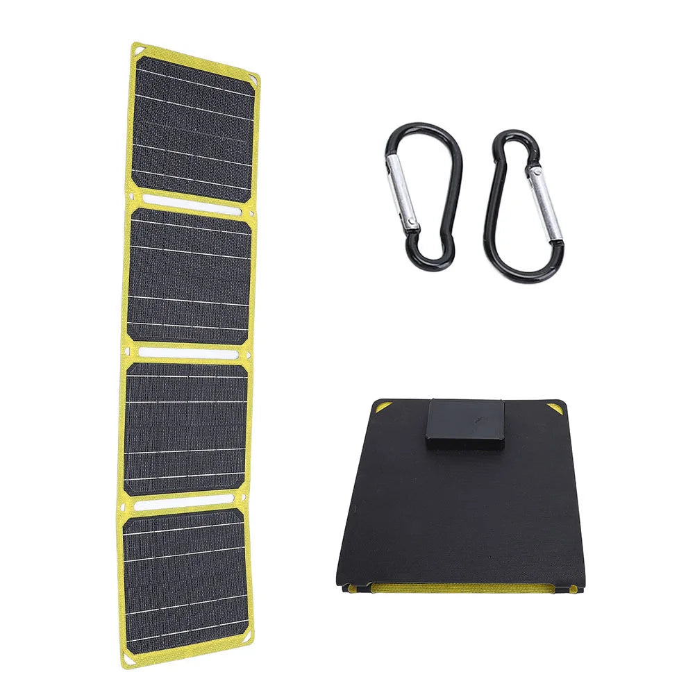 ​30W/40W 5V Portable Solar Panel Battery Phone Charger Foldable Mobile Power Bank Charger for Cell Phone Power Banks Flashlight